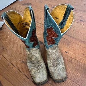 Tin Haul "Top Dollar" Guys Cowboy Boot Size 10